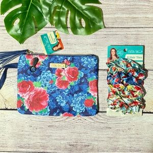 The Pioneer Woman Hair Ties 8 pack & Cosmetic bag NWT